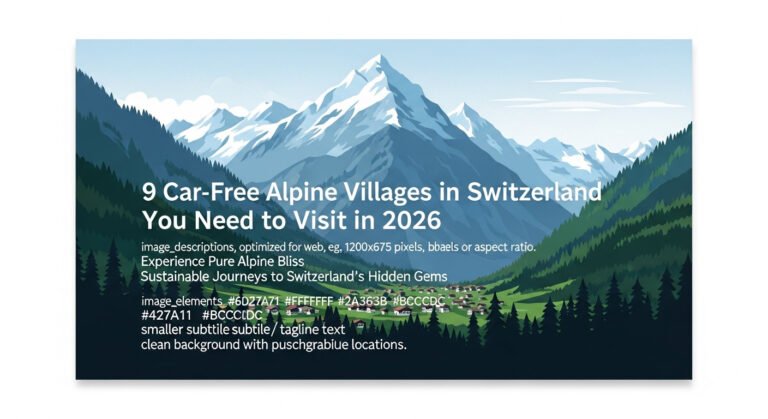 9 Car-Free Alpine Villages in Switzerland You Need to Visit in 2026