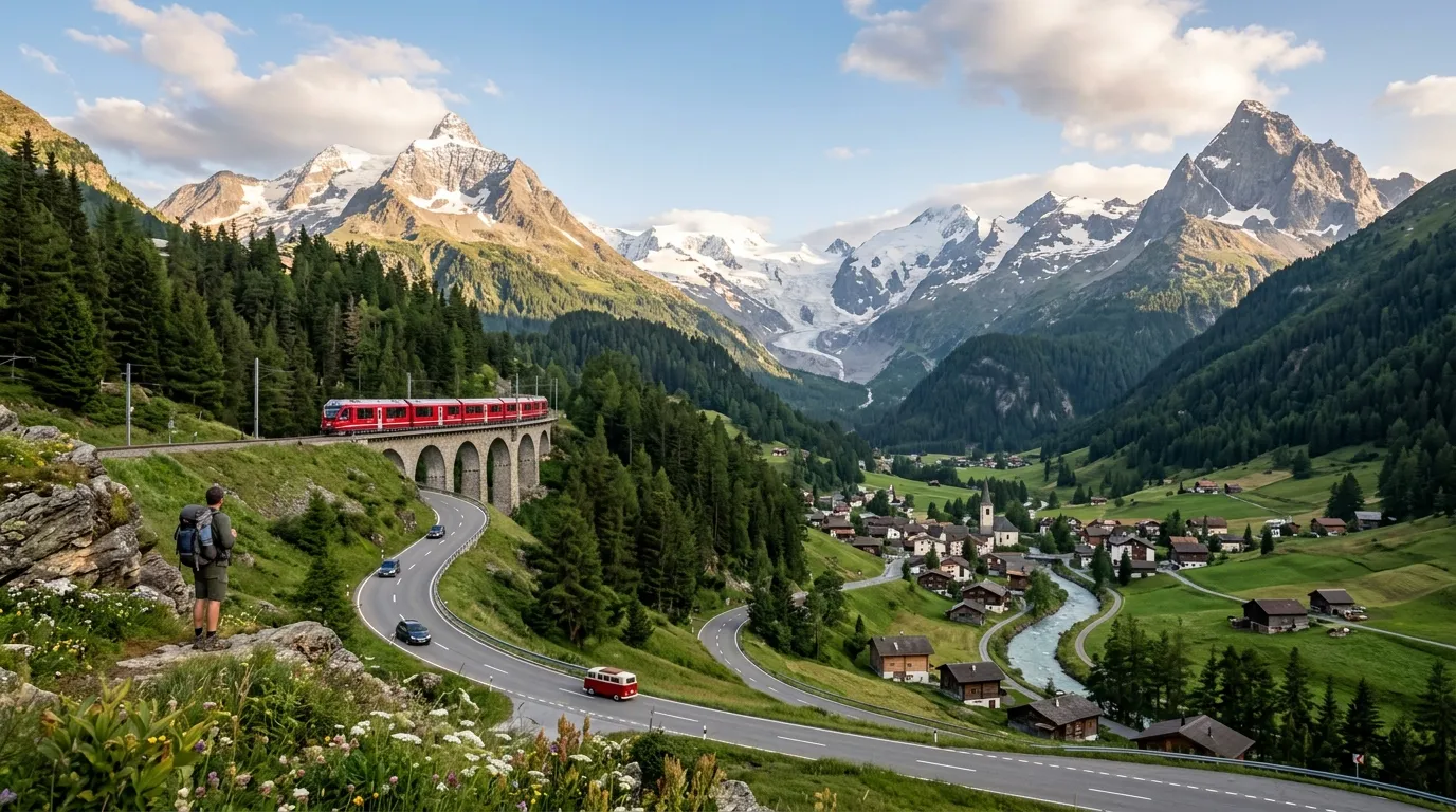 Switzerland 5 Day Itinerary: Best Routes, Cities, Costs (2026) — editorial image for this switzerlandvibe.com article