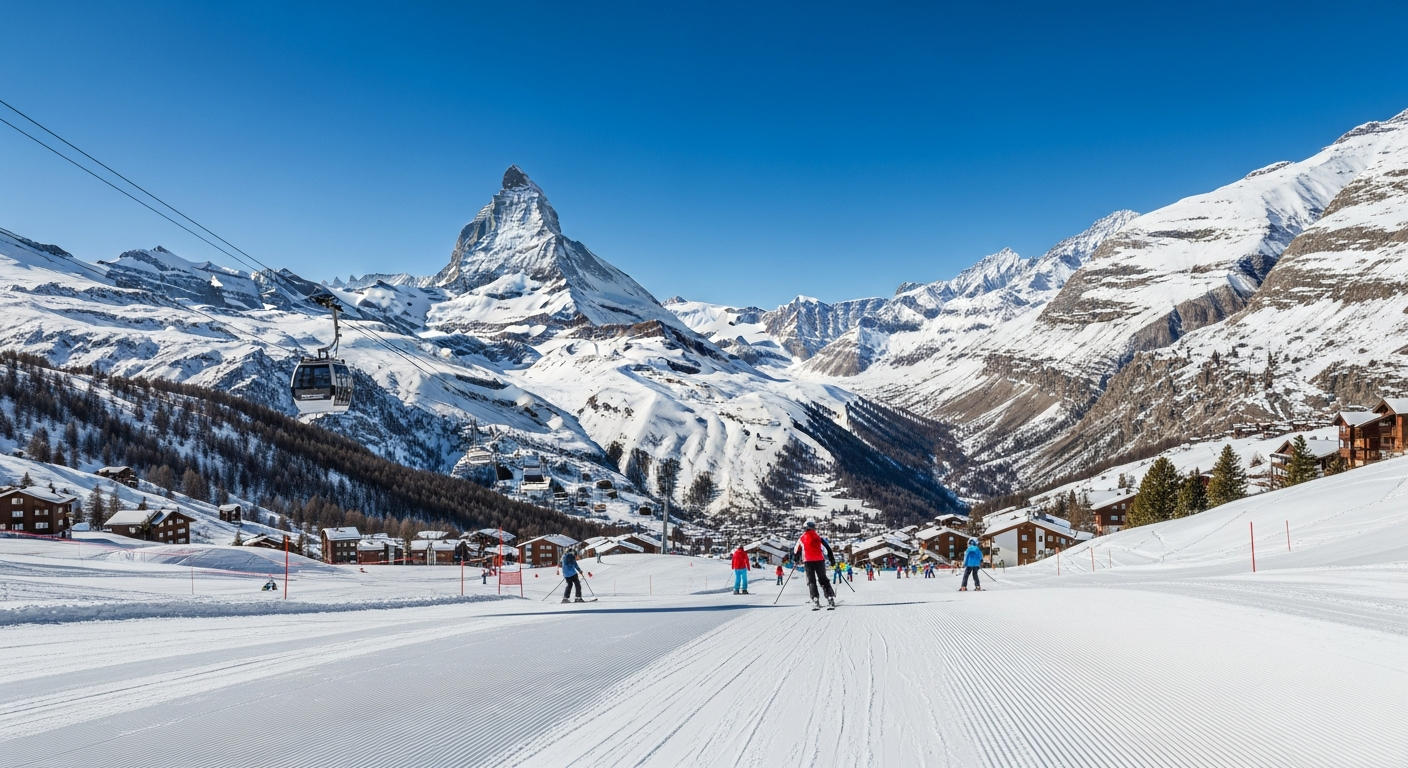 Zermatt ski resort 2026 - top Swiss ski destination with Matterhorn